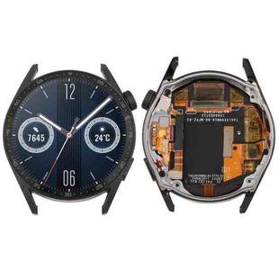 Dual Cable Edition Original LCD Screen and Digitizer Full Assembly With Frame for Huawei Watch GT 3 46mm JPT-B19(Black)