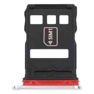 SIM Card Tray + NM Card Tray for Huawei Mate 40E 5G (Silver)
