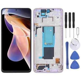 Original LCD Screen and Digitizer Full Assembly with Frame for Xiaomi Redmi Note 11 Pro China/Redmi Note 11 Pro+ 5G/11i/11i HyperCharge(Purple)