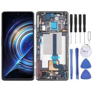 Original LCD Screen and Digitizer Full Assembly with Frame for Xiaomi Redmi K50 Gaming/Poco F4 GT(Black)