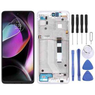 TFT LCD Screen for Motorola Moto G 5G Digitizer Full Assembly with Frame (White)