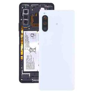 Original Battery Back Cover with Fingerprint for Sony Xperia 10 II(White)