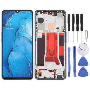 Original LCD Screen For OPPO Reno3 5G/Reno3 Youth/F15/Find X2 Lite/K7 5G Digitizer Full Assembly with Frame (Blue)