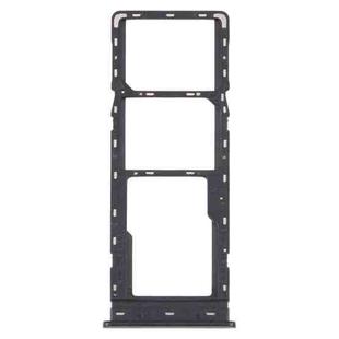 For Infinix Note 6 X610 SIM Card Tray + SIM Card Tray + Micro SD Card Tray (Black)