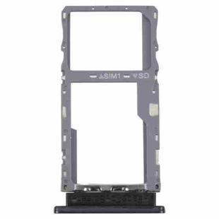 For Alcatel 3V 2019 5032 5032D 5032A 5032J SIM Card Tray + Micro SD Card Tray (Black)