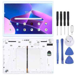 OEM LCD Screen for Lenovo Tab 5 Plus/M10 TB-X605L TB-X605F TB-X605M TB-X605 Digitizer Full Assembly with Frame (White)