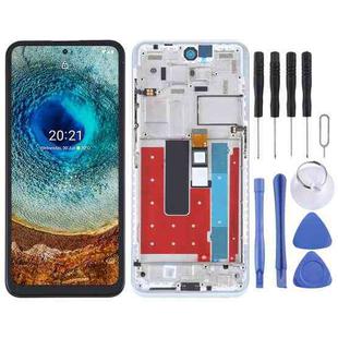 TFT LCD Screen for Nokia X10 TA-1350 TA-1332 Digitizer Full Assembly with Frame (White)