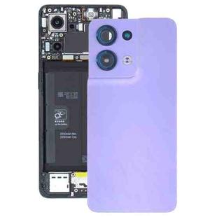 For OPPO Reno8 Original Battery Back Cover with Camera Lens Cover(Purple)
