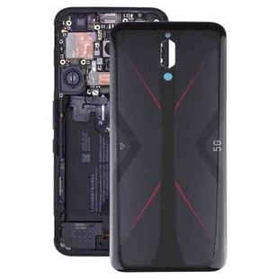 Battery Glass Back Cover for ZTE Nubia Red Magic 5G NX659J(Black)