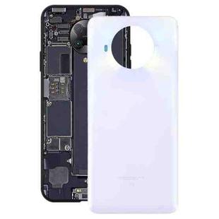 Glass Battery Back Cover for Xiaomi Redmi Note 9 Pro 5G/Mi 10T Lite 5G(White)