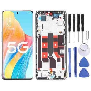 Original LCD Screen For OPPO A1 Pro Digitizer Full Assembly with Frame (Gold)