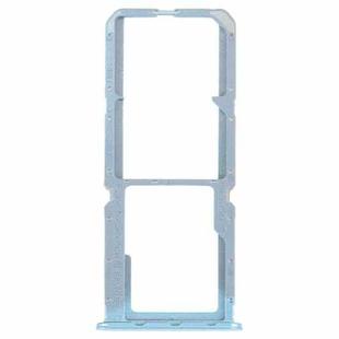 For OPPO Reno7 Z 5G / Reno7 Lite / Reno8 Lite / F21 Pro 5G SIM Card Tray + SIM Card Tray + Micro SD Card Tray (Blue)