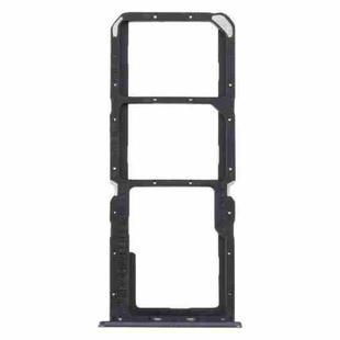 For Realme C30 SIM Card Tray + SIM Card Tray + Micro SD Card Tray (Black)