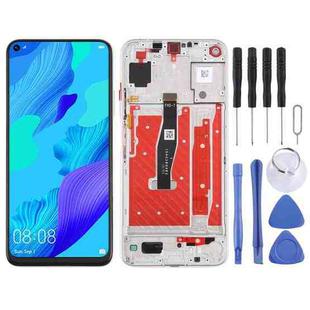 Original LCD Screen For Honor 20 / Huawei Nova 5T Digitizer Full Assembly with Frame(Silver)