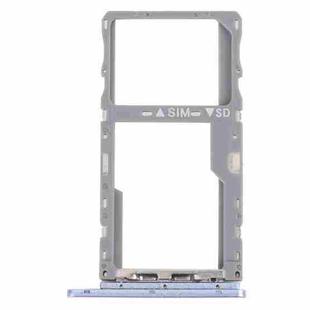 For TCL 10 SE T766H Original SIM Card Tray + SIM / Micro SD Card Tray(Purple)