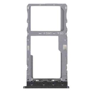 For T-Mobile REVVL 4 4G Original SIM Card Tray + Micro SD Card Tray (Black)