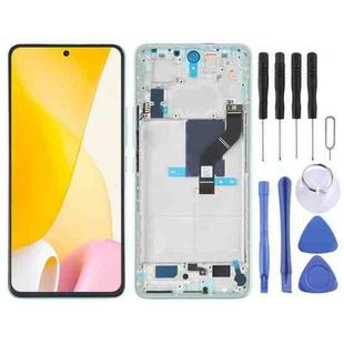 Original LCD Screen For Xiaomi 12 Lite Digitizer Full Assembly with Frame (Green)