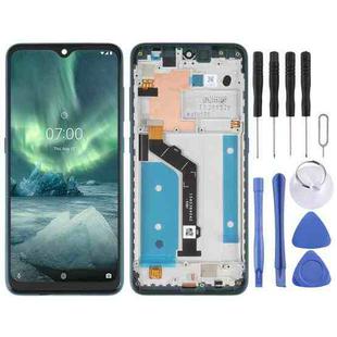 Original LCD Screen For Nokia 7.2 / 6.2 Digitizer Full Assembly with Frame(Green)