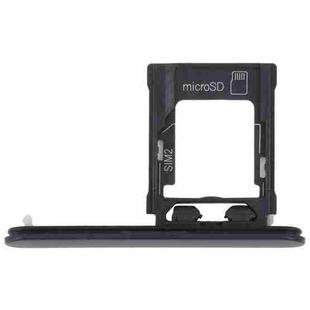 For Sony Xperia XZ1 Compact Original SIM Card Tray + Micro SD Card Tray (Black)