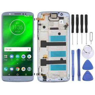 Original LCD Screen For Motorola Moto G6 Plus Digitizer Full Assembly With Frame(Blue)