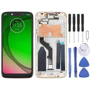 Original LCD Screen For Motorola Moto G6 Play Digitizer Full Assembly With Frame(Gold)