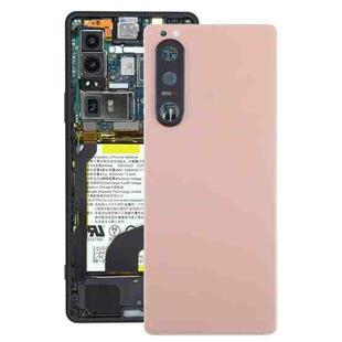 For Sony Xperia 5 III Original Battery Back Cover with Camera Lens Cover(Pink)