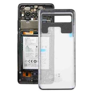 For TCL 10L T770H OEM Glass Battery Back Cover(Transparent)