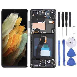 OLED LCD Screen For Samsung Galaxy S21 Ultra 5G SM-G998B Digitizer Full Assembly with Frame (Black)