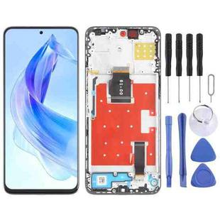 For Honor 90 Lite Original LCD Screen Digitizer Full Assembly with Frame (Silver)