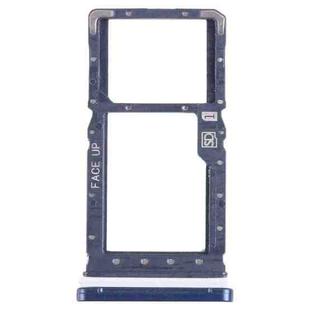 For Motorola Moto G Play 2021 SIM Card Tray + Micro SD Card Tray (Blue)