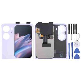Original LCD Secondary Screen for OPPO Find N2 Flip With Digitizer Full Assembly (Purple)