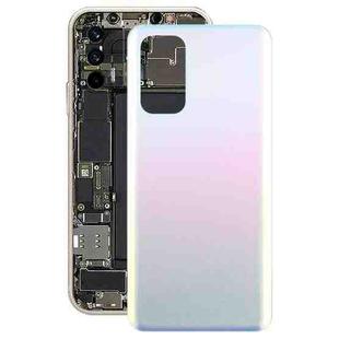 For OPPO Find X3 Lite Glass Material Battery Back Cover(Frosted Silver)