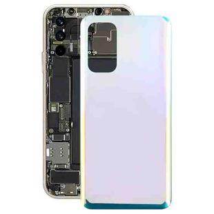 For OPPO Find X3 Lite Glass Material Battery Back Cover(Bright Silver)