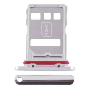 For Huawei Mate 50 SIM + NM Card Tray (Silver)