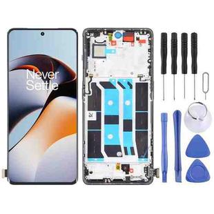 For OnePlus Ace 2  PHK110 LCD Screen Digitizer Full Assembly with Frame (Black)