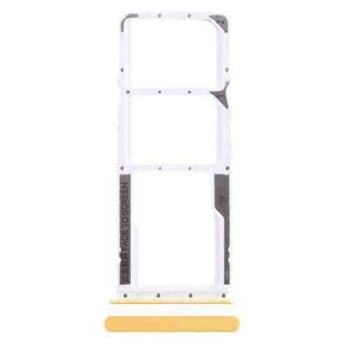 For Xiaomi Poco M4 Pro SIM Card Tray + SIM Card Tray + Micro SD Card Tray (Yellow)