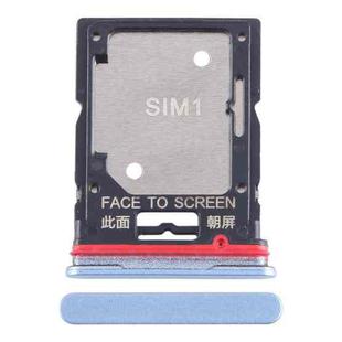 For Xiaomi Redmi Note 11T Pro SIM Card Tray + SIM Card Tray / Micro SD Card Tray (Blue)