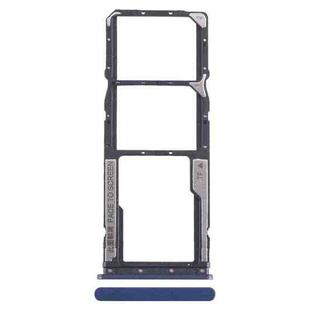 For Xiaomi Redmi 12C SIM Card Tray + SIM Card Tray + Micro SD Card Tray (Blue)