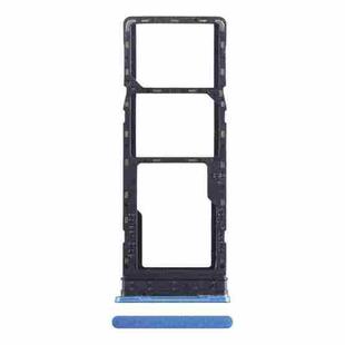 For Tecno Pova Neo SIM Card Tray + SIM Card Tray + Micro SD Card Tray (Blue)