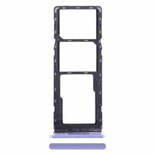 For Tecno Spark Go 2022 SIM Card Tray + SIM Card Tray + Micro SD Card Tray (Purple)