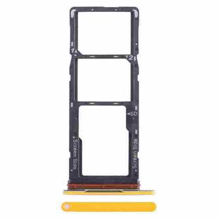 For Tecno Spark Go 2023 BF7n SIM Card Tray + SIM Card Tray + Micro SD Card Tray (Yellow)