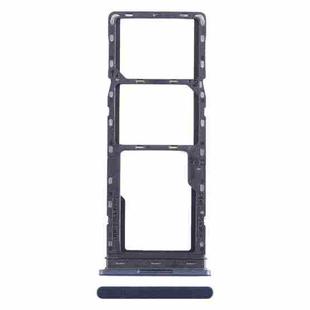 For Tecno Pop 7 Pro BF7 SIM Card Tray + SIM Card Tray + Micro SD Card Tray (Blue)