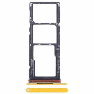 For Tecno Pop 7 BF6 SIM Card Tray + SIM Card Tray + Micro SD Card Tray (Orange)