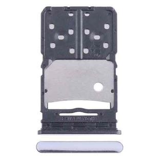 For Tecno Camon 20 SIM Card Tray + Micro SD Card Tray (Silver)