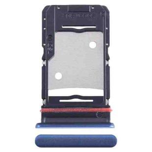 For Infinix Note 11 Pro X697 SIM Card Tray + SIM Card Tray + Micro SD Card Tray (Blue)