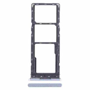 For Infinix Hot 30i X669 SIM Card Tray + SIM Card Tray + Micro SD Card Tray (Blue)