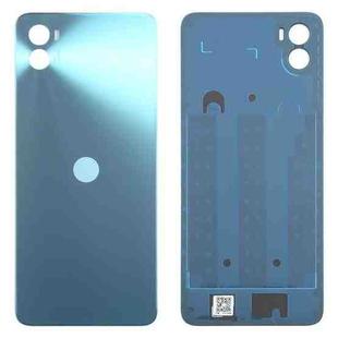 For Motorola Moto E22s Original Battery Back Cover(Blue)