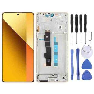 For Xiaomi Redmi Note 13 5G Original AMOLED Material LCD Screen Digitizer Full Assembly with Frame (Gold)