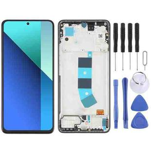 For Xiaomi Redmi Note 13 4G Original AMOLED Material LCD Screen Digitizer Full Assembly with Frame (Black)