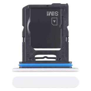 For Sony Xperia 10 V Original SIM Card Tray + Micro SD Card Tray (White)